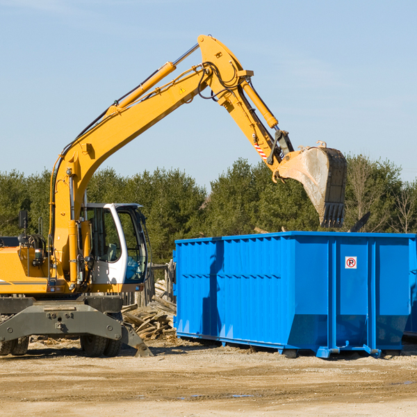 are there any restrictions on where a residential dumpster can be placed in Moores Mill AL